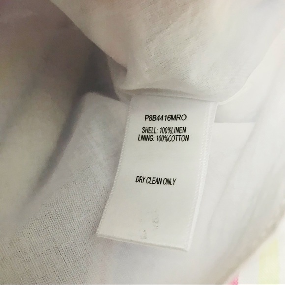 New! Parker Linen Bohemian Striped Ruffle Tier Beach Mini Skirt - Picture 8 of 8